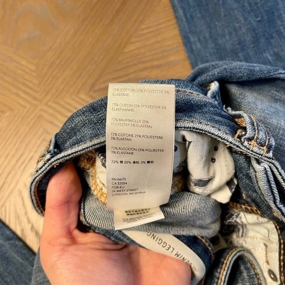 ANTHROPOLOGIE Pilcro And The Letterpress High Rise Denim Leggings - Picture 10 of 13